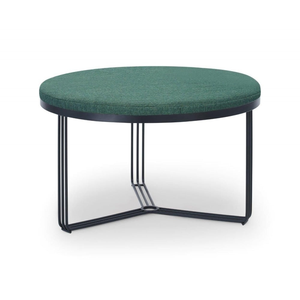 Deco - Medium Circular Coffee Table With Various Upholstered Tops and Frame Colour Options