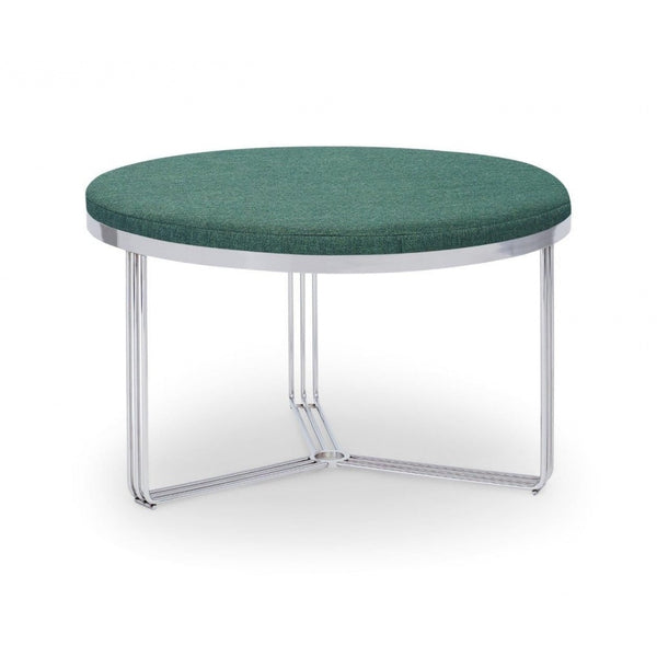 Deco - Medium Circular Coffee Table With Various Upholstered Tops and Frame Colour Options