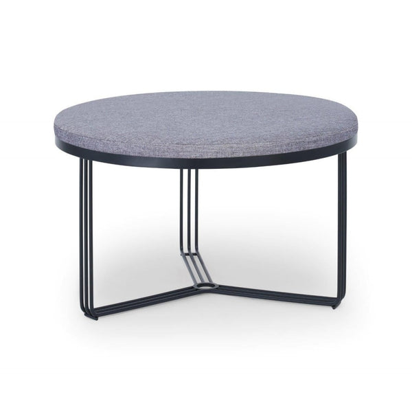 Deco - Medium Circular Coffee Table With Various Upholstered Tops and Frame Colour Options