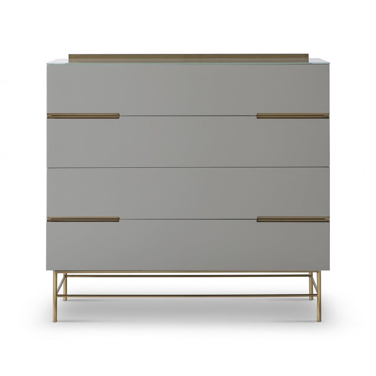 Sleek - Contemporary Four Drawer Wide Chest With Various Colour Options