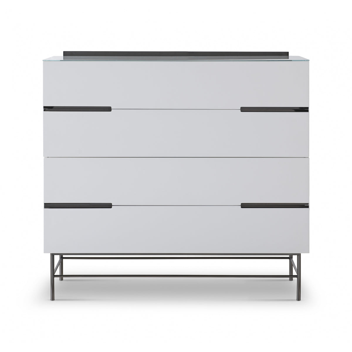 Sleek - Contemporary Four Drawer Wide Chest With Various Colour Options