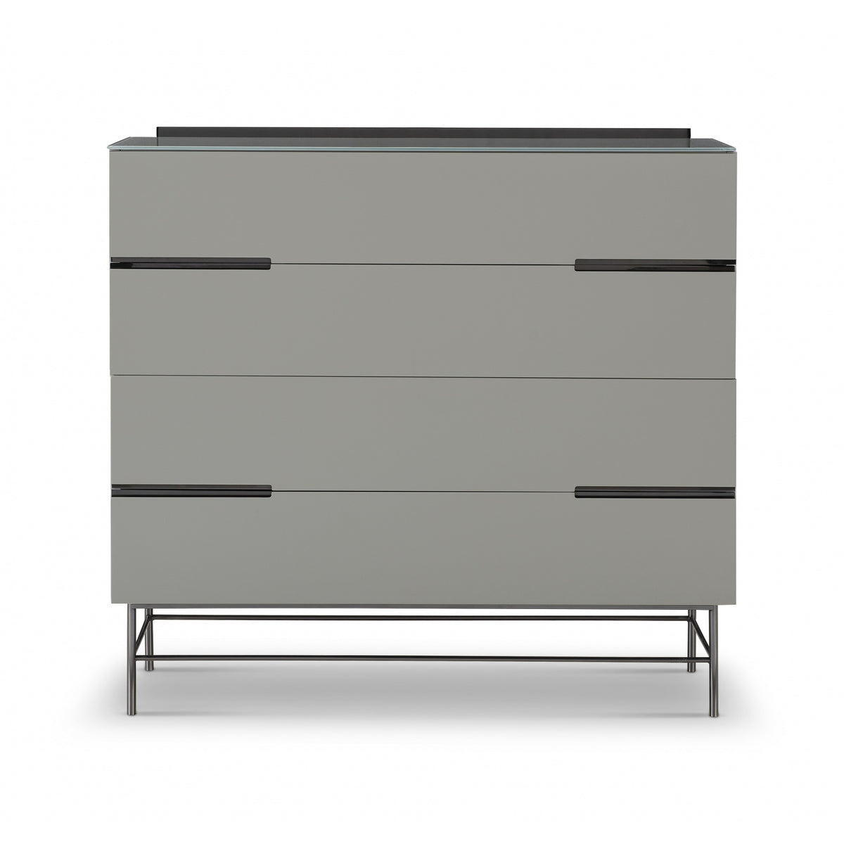 Sleek - Contemporary Four Drawer Wide Chest With Various Colour Options