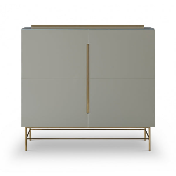 Sleek - Contemporary Two Door High Sideboard With Various Colour Options