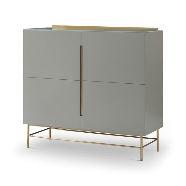 Sleek - Contemporary Two Door High Sideboard With Various Colour Options