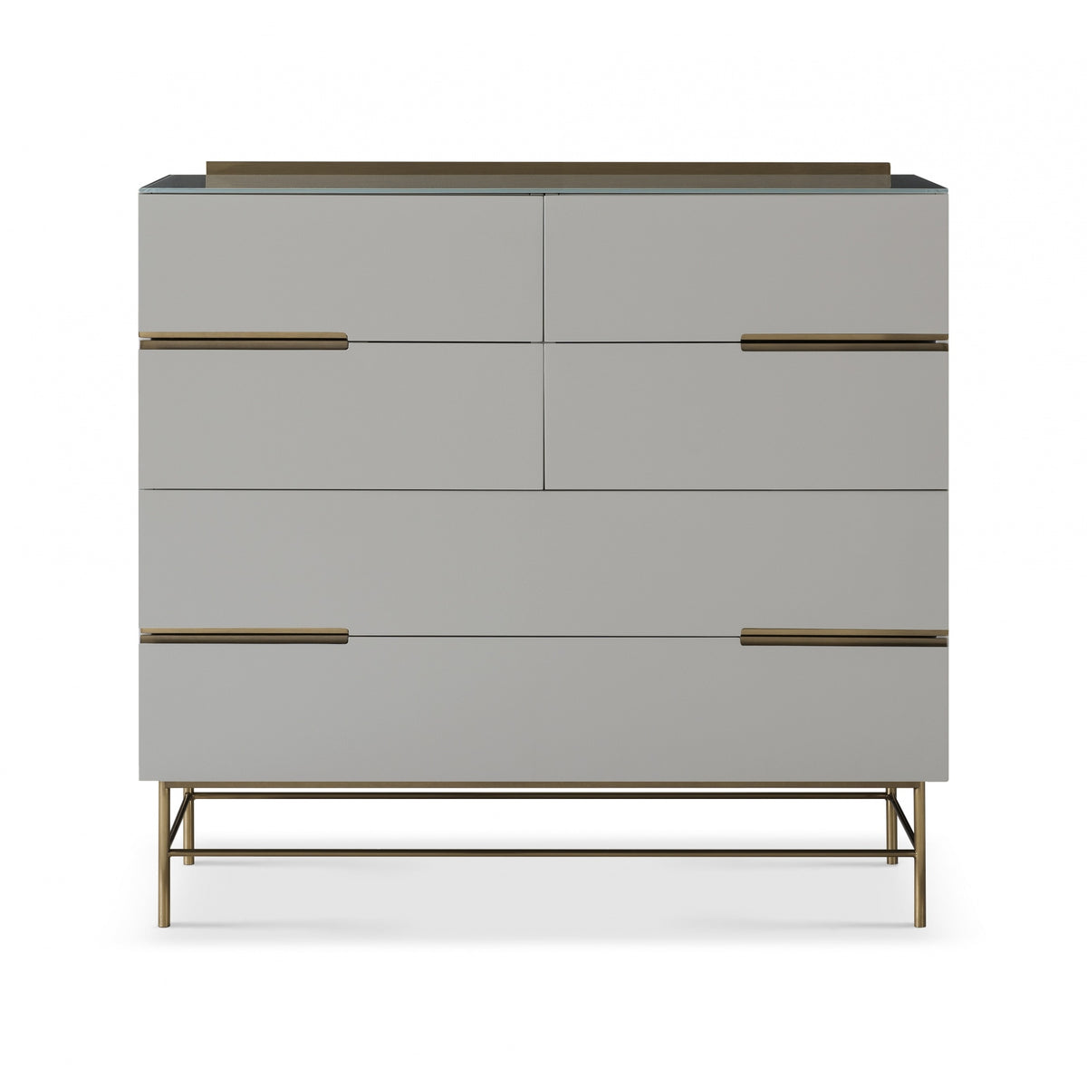 Sleek - Contemporary Six Drawer Wide Chest With Various Colour Options