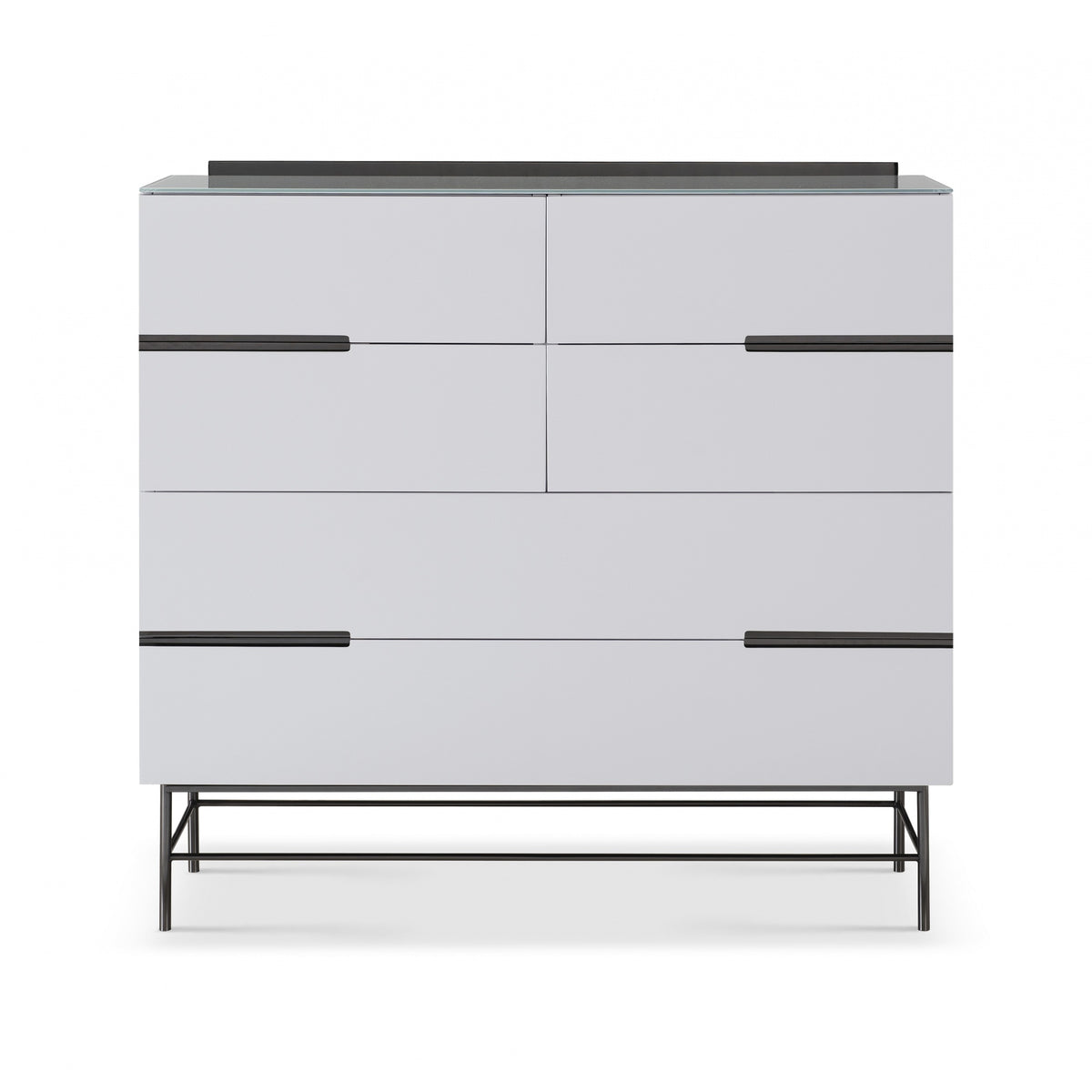 Sleek - Contemporary Six Drawer Wide Chest With Various Colour Options