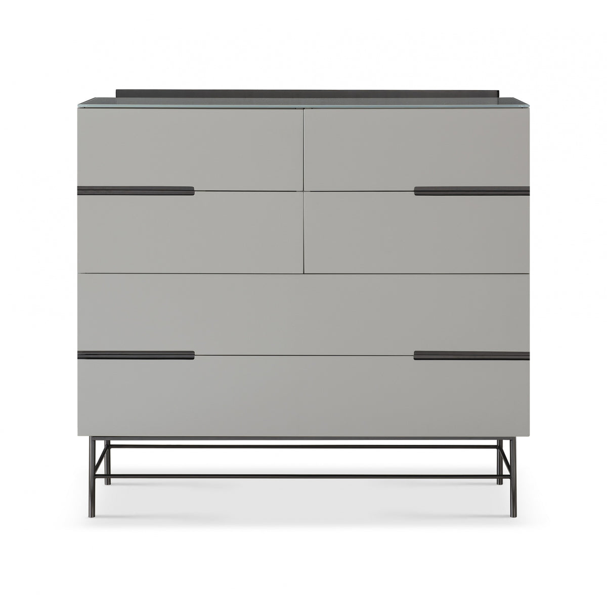 Sleek - Contemporary Six Drawer Wide Chest With Various Colour Options