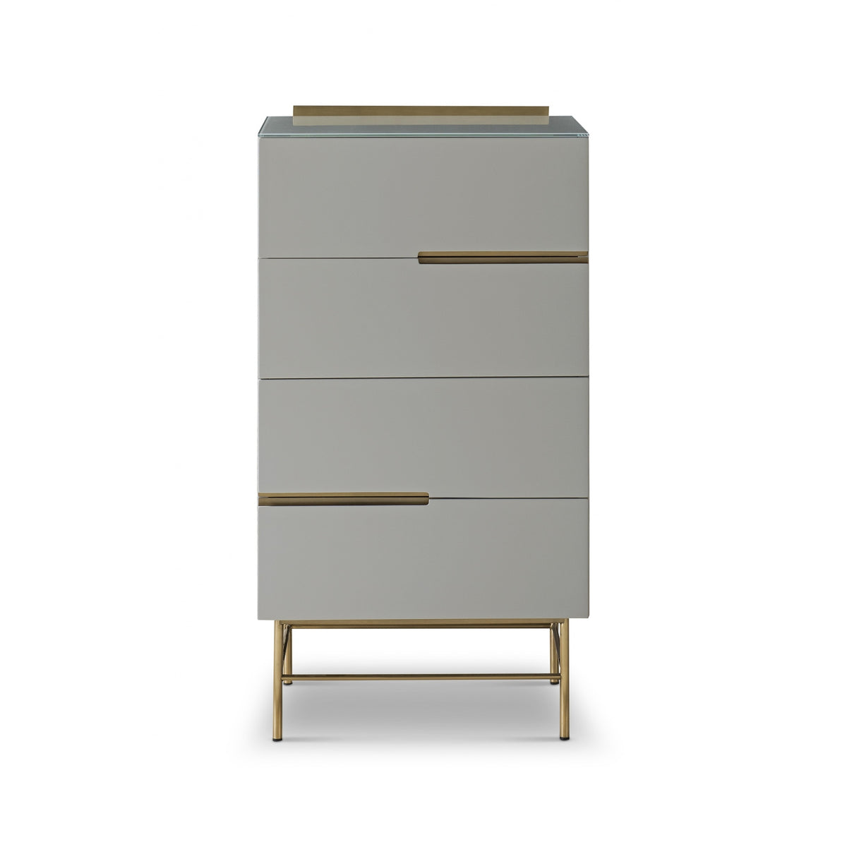 Sleek - Contemporary Four Drawer Narrow Chest With Various Colour Options