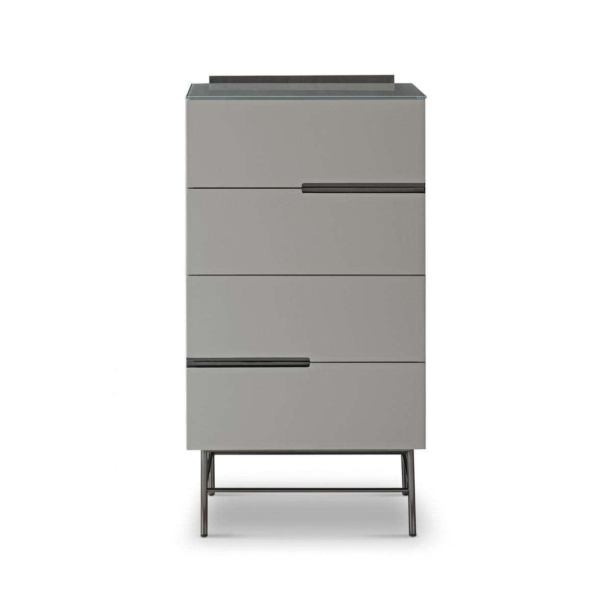 Sleek - Contemporary Four Drawer Narrow Chest With Various Colour Options