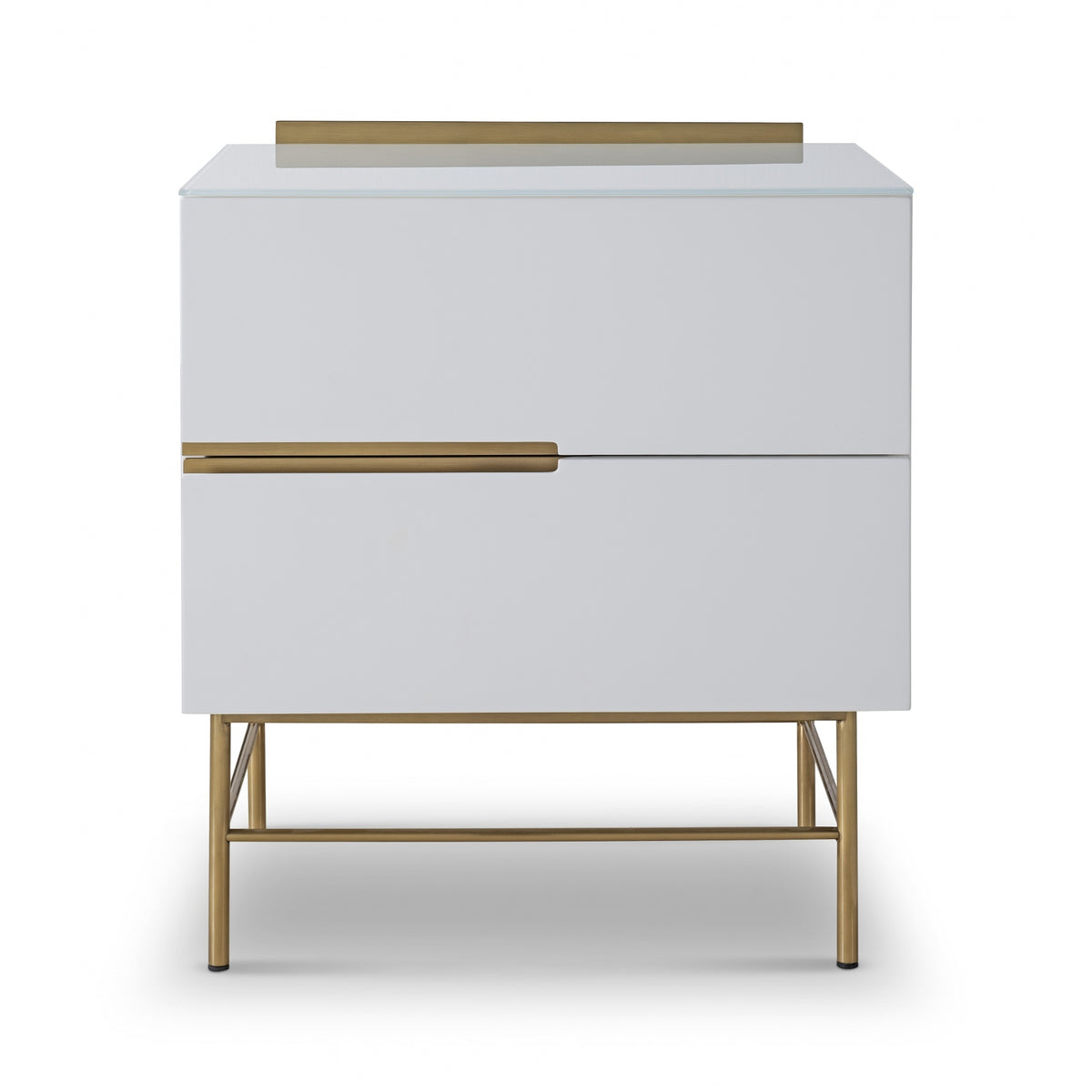 Sleek - Contemporary Two Drawer Narrow Chest With Various Colour Options