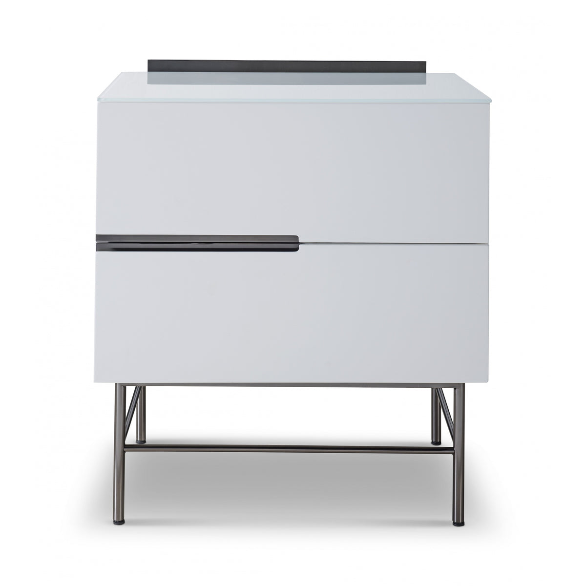 Sleek - Contemporary Two Drawer Narrow Chest With Various Colour Options