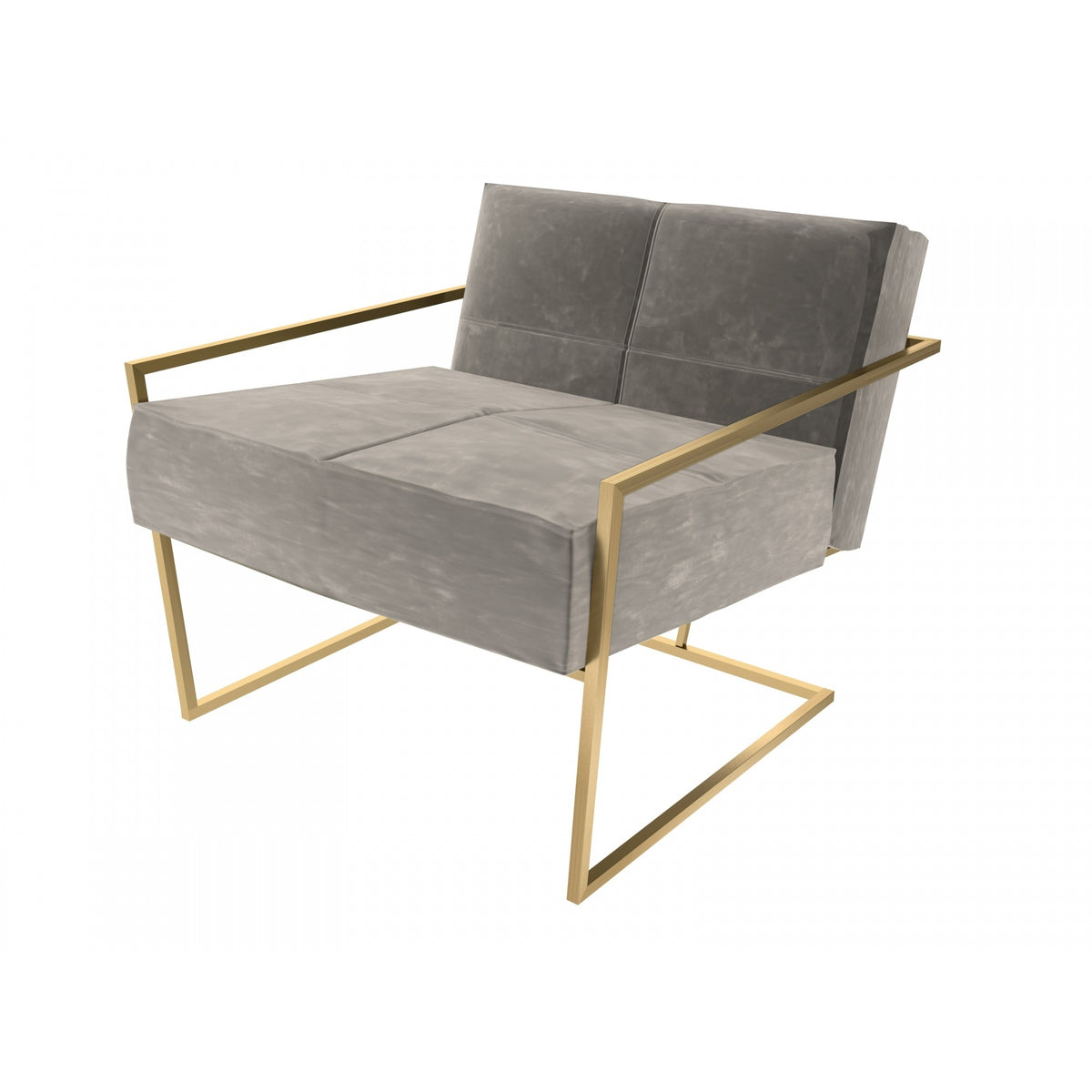 Luxe - Upholstered Velvet Armchair In Various Colours With Frame Finish Options