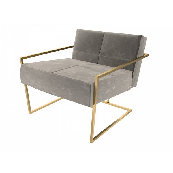 Luxe - Upholstered Velvet Armchair In Various Colours With Frame Finish Options