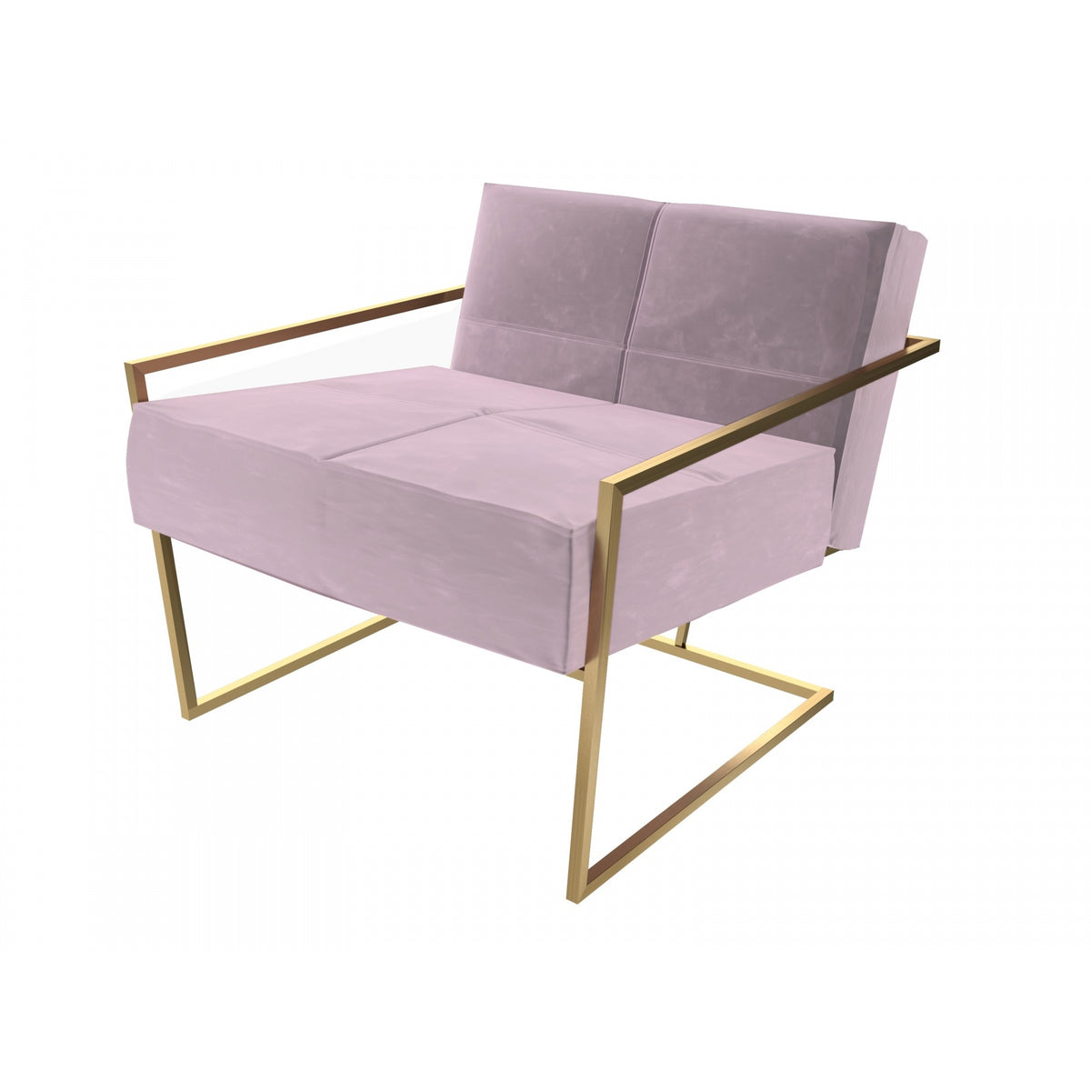 Luxe - Upholstered Velvet Armchair In Various Colours With Frame Finish Options