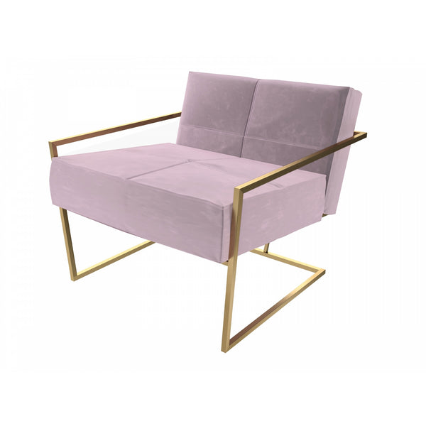 Luxe - Upholstered Velvet Armchair In Various Colours With Frame Finish Options