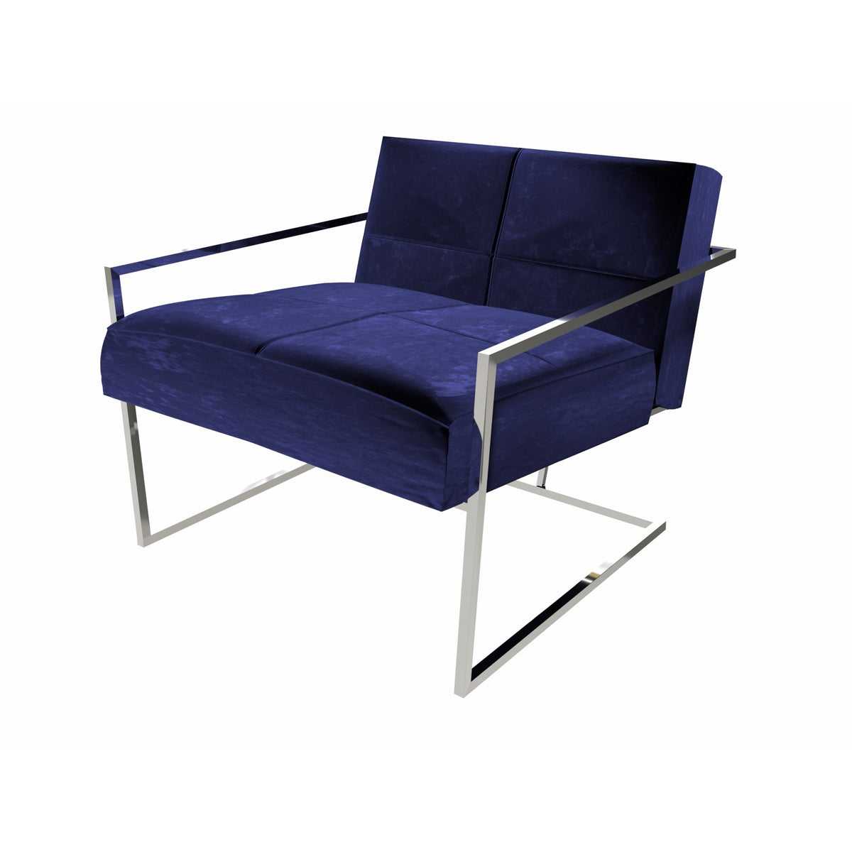Luxe - Upholstered Velvet Armchair In Various Colours With Frame Finish Options