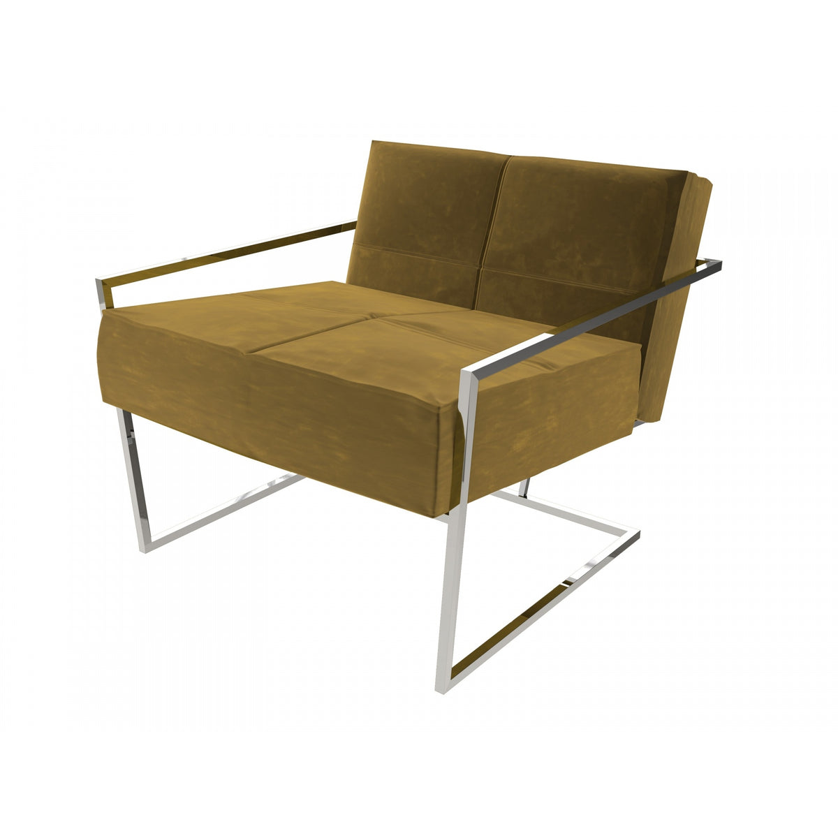 Luxe - Upholstered Velvet Armchair In Various Colours With Frame Finish Options