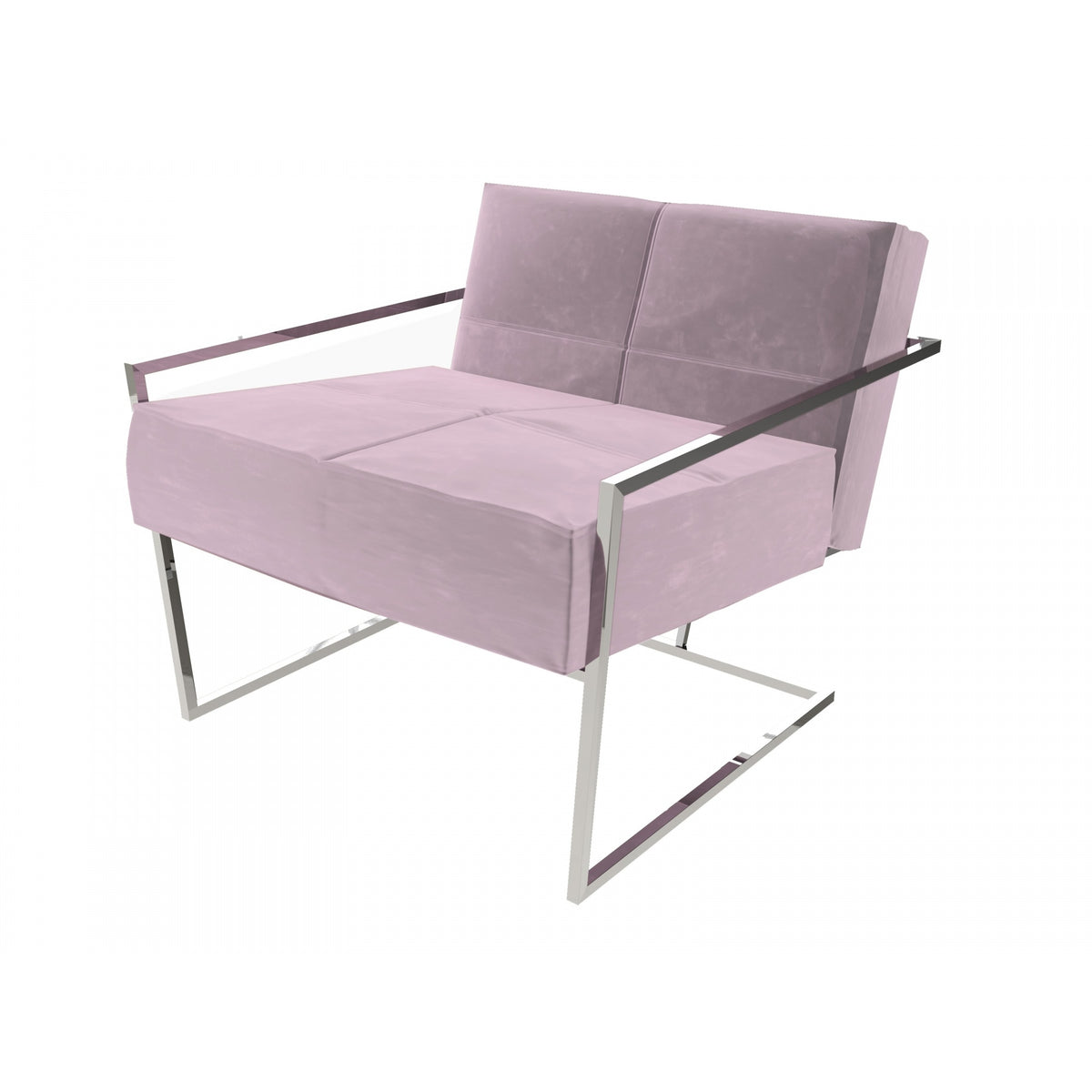 Luxe - Upholstered Velvet Armchair In Various Colours With Frame Finish Options