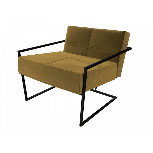 Luxe - Upholstered Velvet Armchair In Various Colours With Frame Finish Options