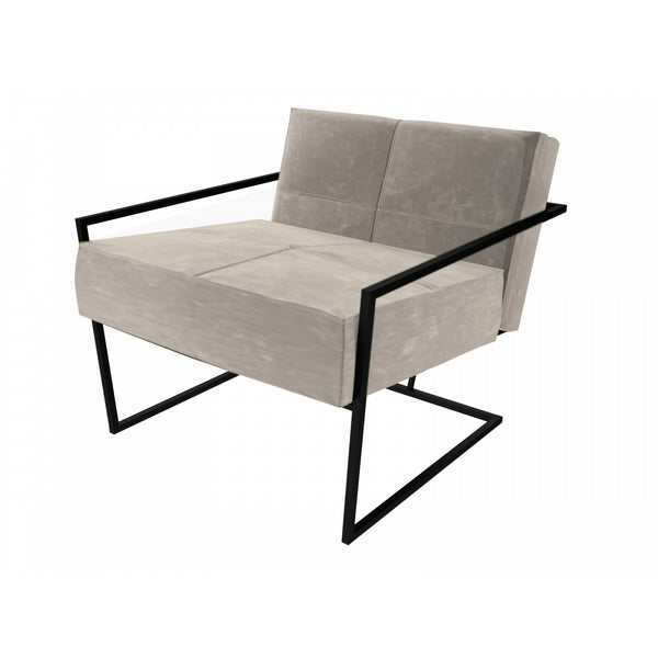 Luxe - Upholstered Velvet Armchair In Various Colours With Frame Finish Options