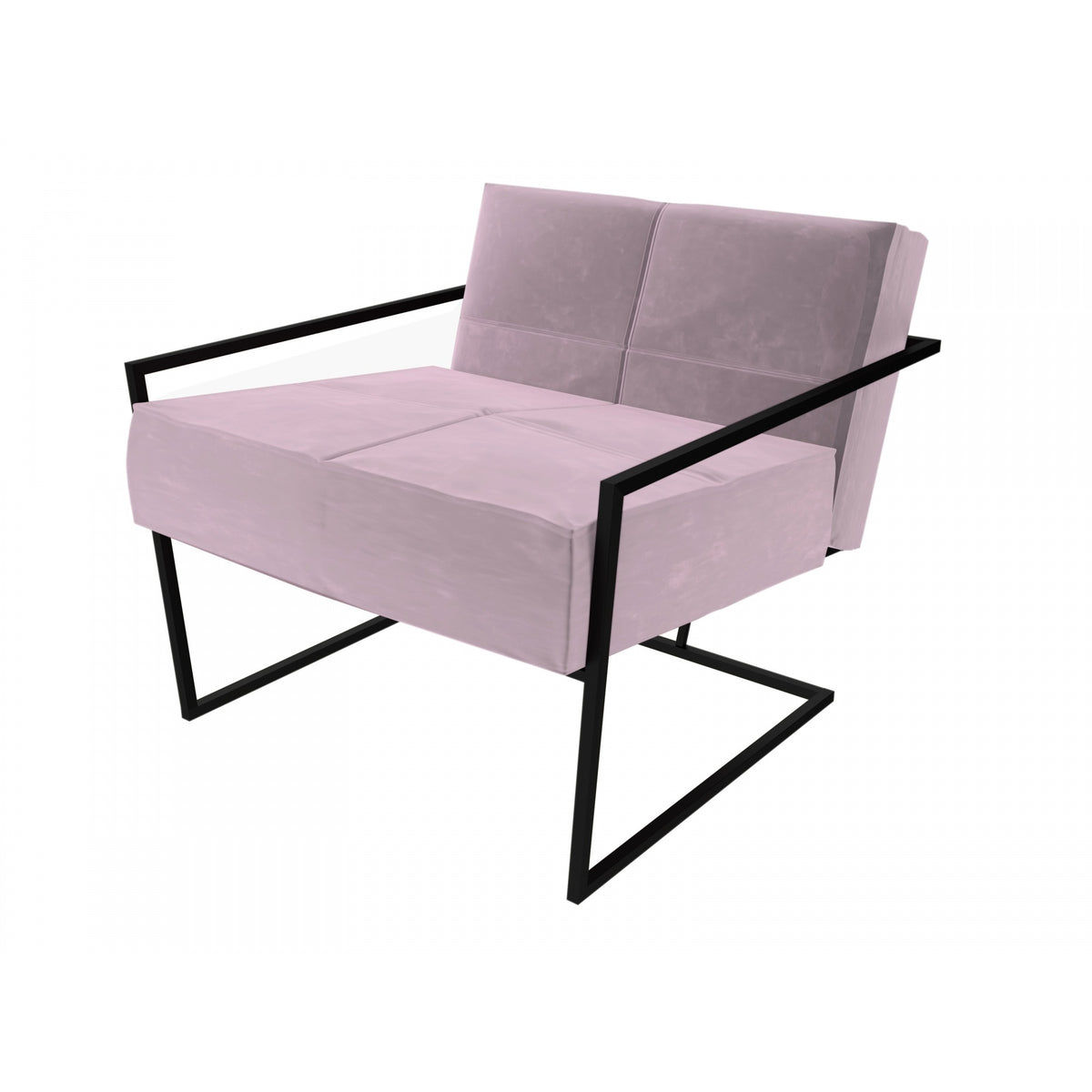 Luxe - Upholstered Velvet Armchair In Various Colours With Frame Finish Options