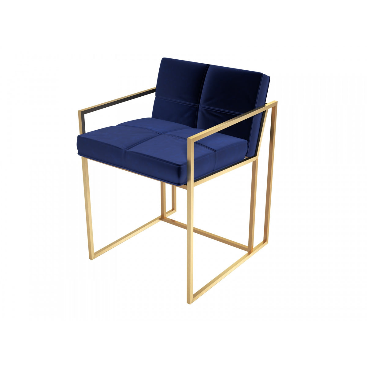 Luxe - Upholstered Velvet Dining Chair In Various Colours With Frame Finish Options