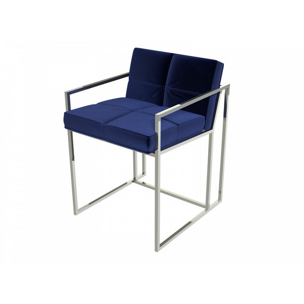 Luxe - Upholstered Velvet Dining Chair In Various Colours With Frame Finish Options
