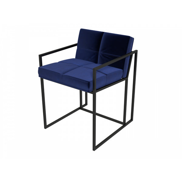 Luxe - Upholstered Velvet Dining Chair In Various Colours With Frame Finish Options