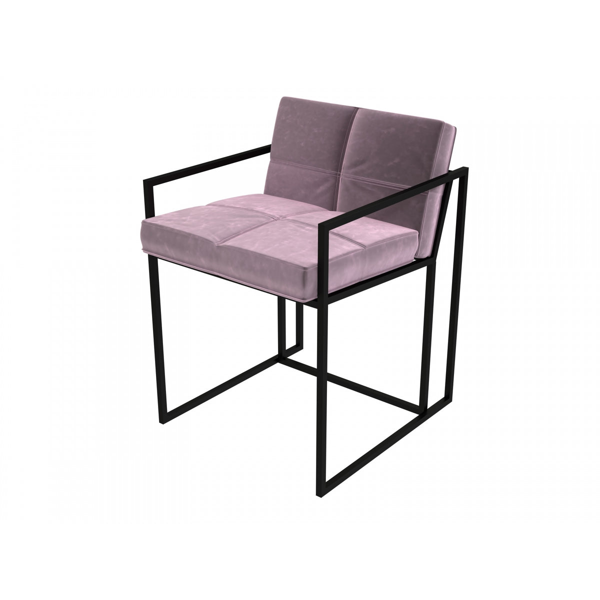 Luxe - Upholstered Velvet Dining Chair In Various Colours With Frame Finish Options