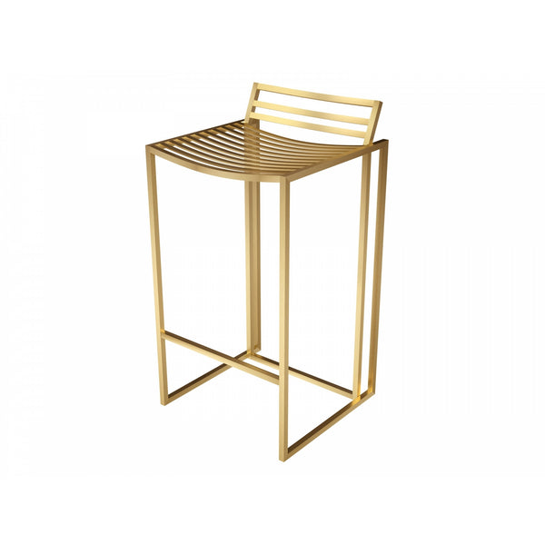 Luxe - Metal Bar Stool With Frame Finish Options