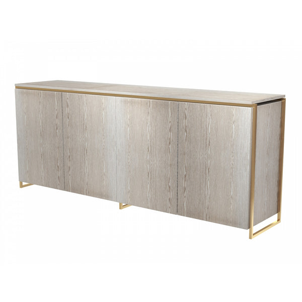 Luxe - Four Door Sideboard In Various Oak Stains And Frame Finishes
