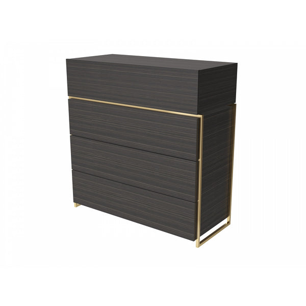 Luxe - Four Drawer Chest In Various Oak Stains And Frame Finishes