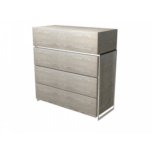 Luxe - Four Drawer Chest In Various Oak Stains And Frame Finishes