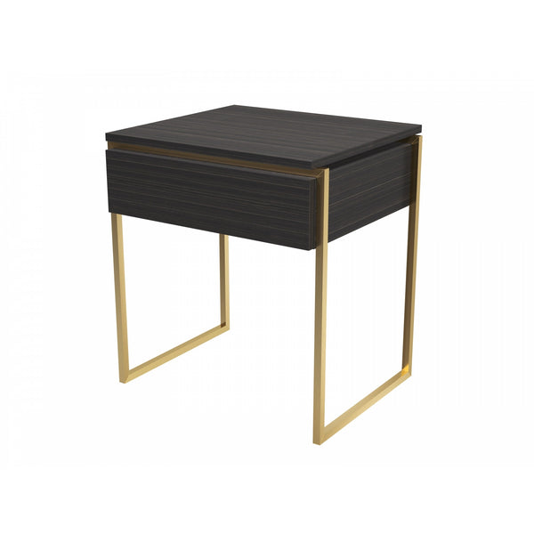 Luxe - Side Table With Drawer In Various Oak Stains And Frame Finishes