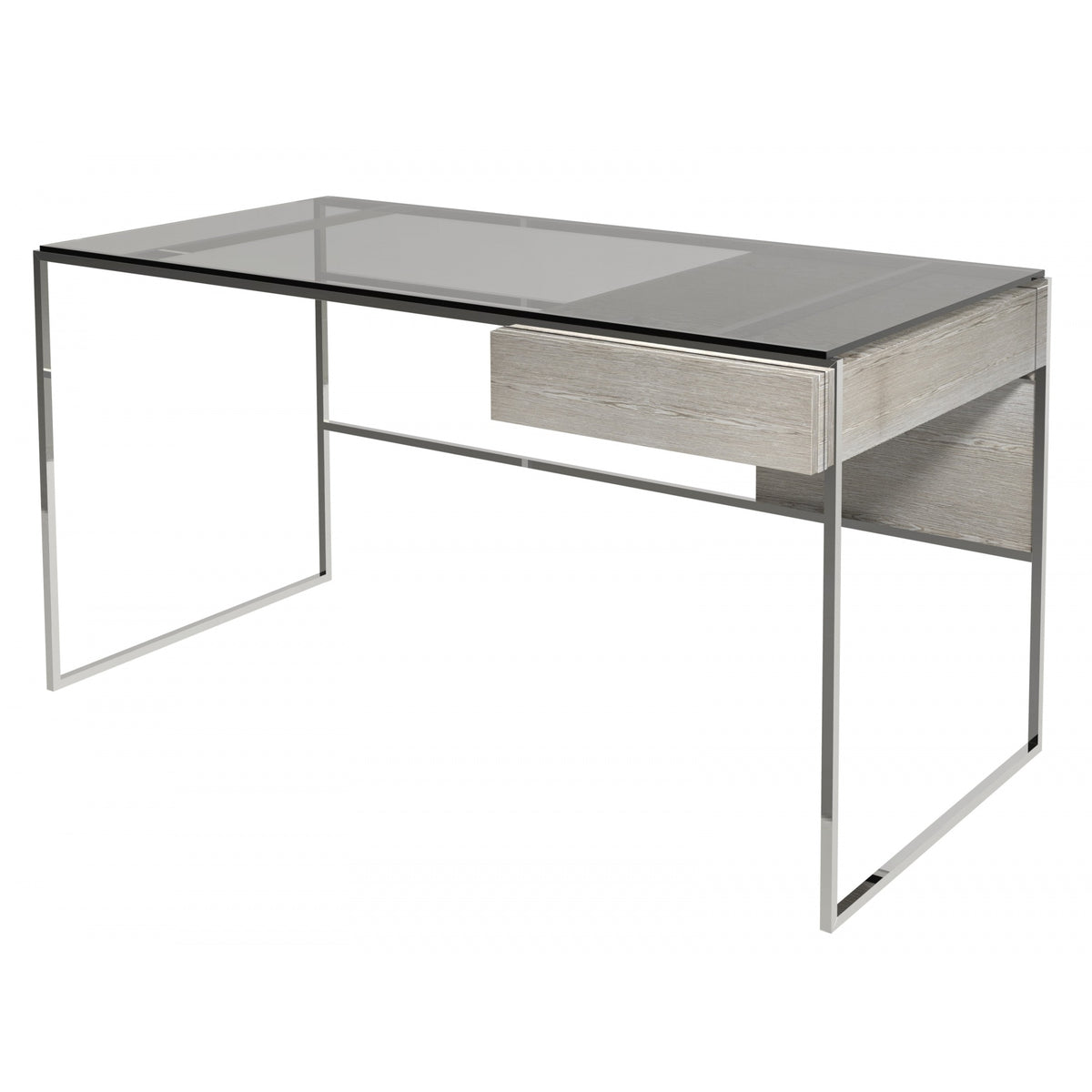 Luxe - Desk With Drawer In Various Oak Stains And Frame Finishes