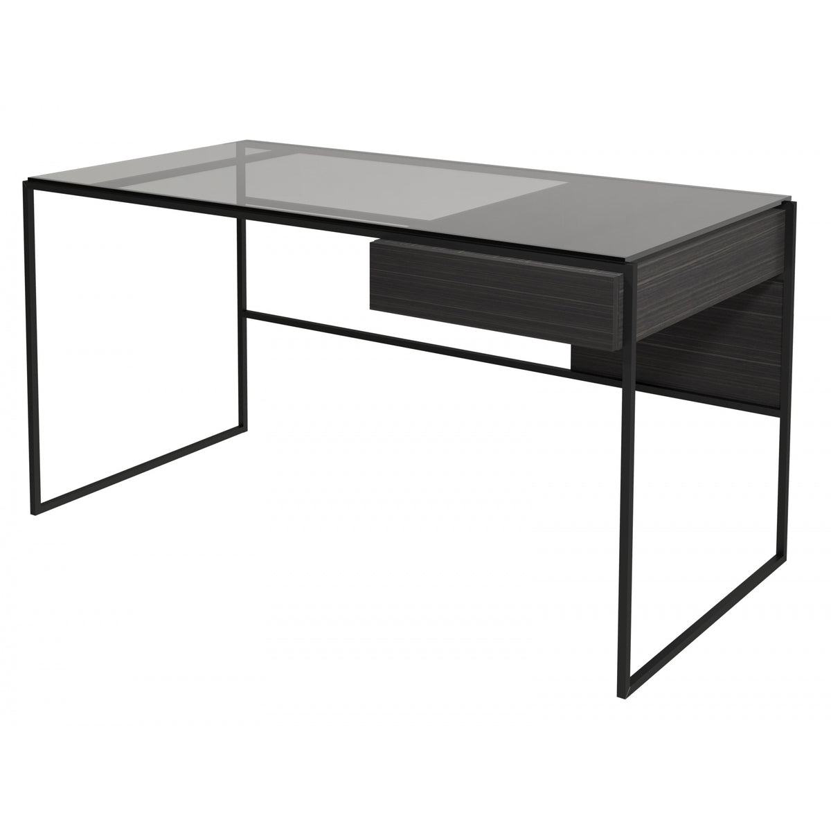 Luxe - Desk With Drawer In Various Oak Stains And Frame Finishes
