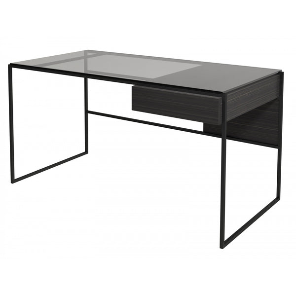 Luxe - Desk With Drawer In Various Oak Stains And Frame Finishes