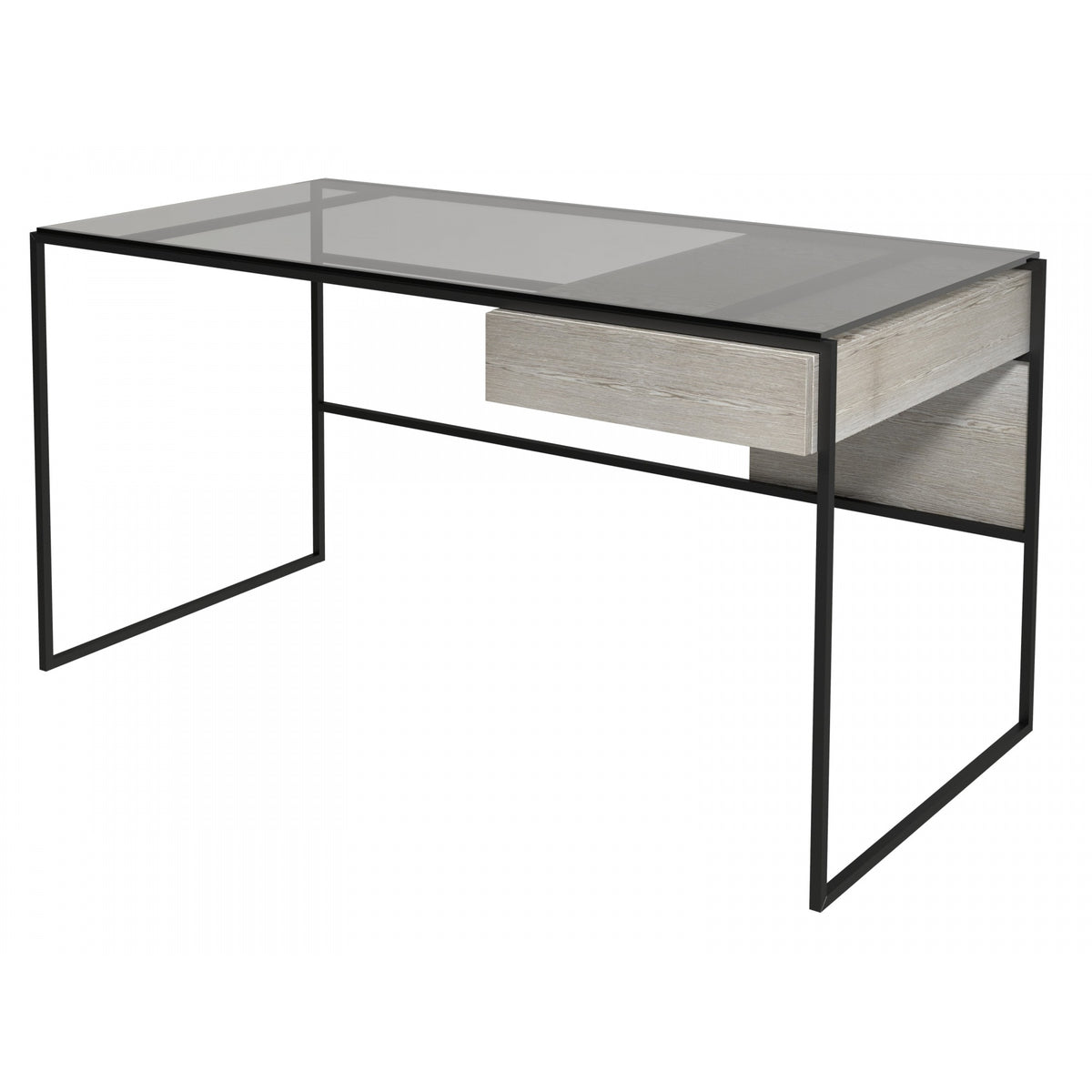 Luxe - Desk With Drawer In Various Oak Stains And Frame Finishes