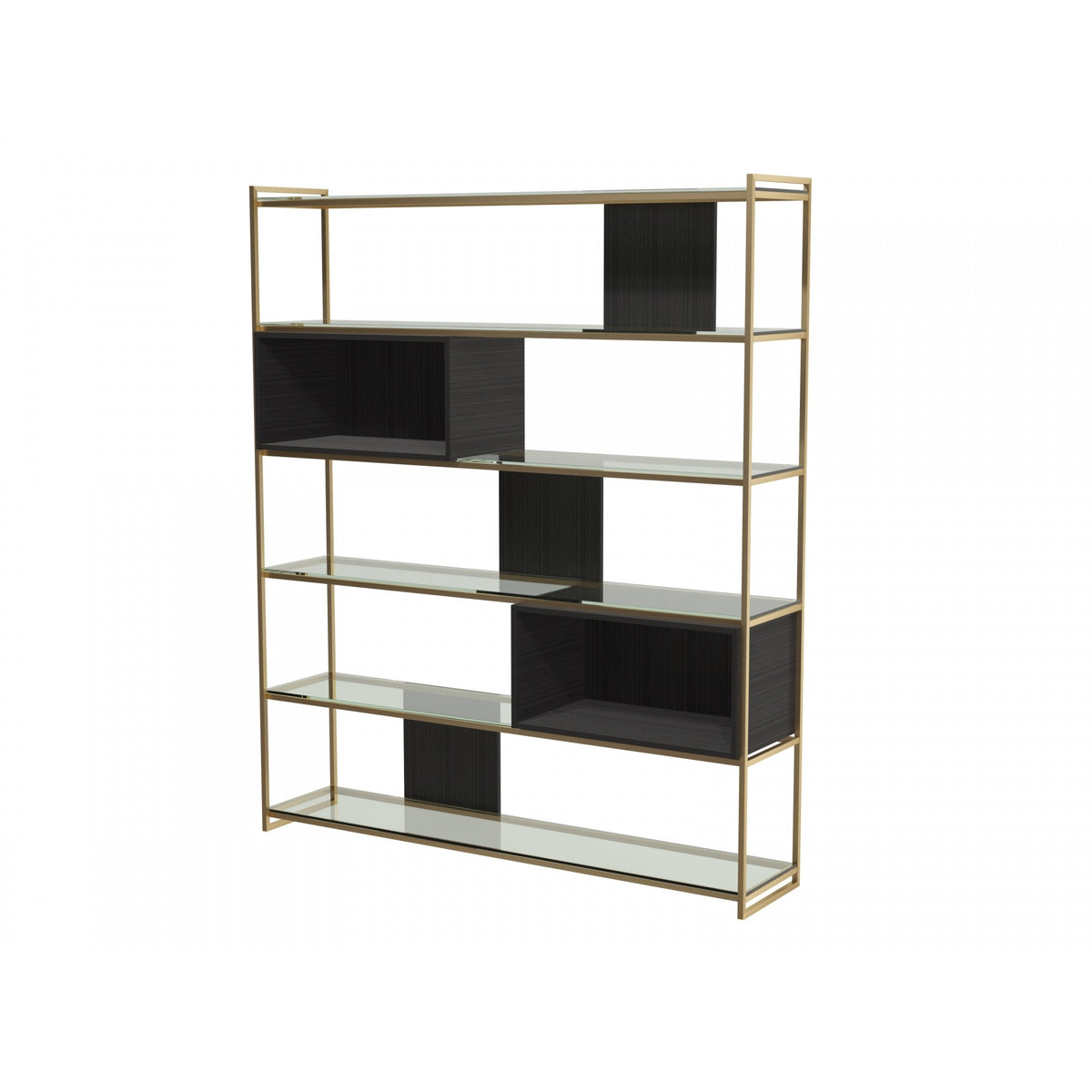 Luxe - High Bookcase In Various Oak Stains And Frame Finishes