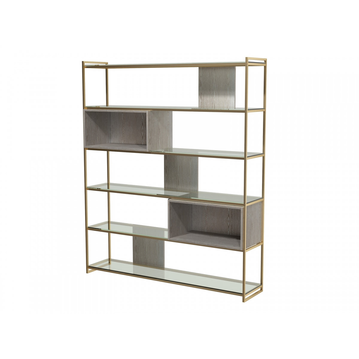 Luxe - High Bookcase In Various Oak Stains And Frame Finishes