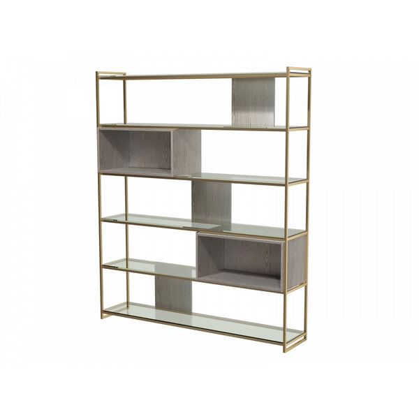 Luxe - High Bookcase In Various Oak Stains And Frame Finishes