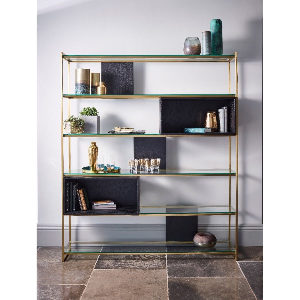 Luxe - High Bookcase In Various Oak Stains And Frame Finishes