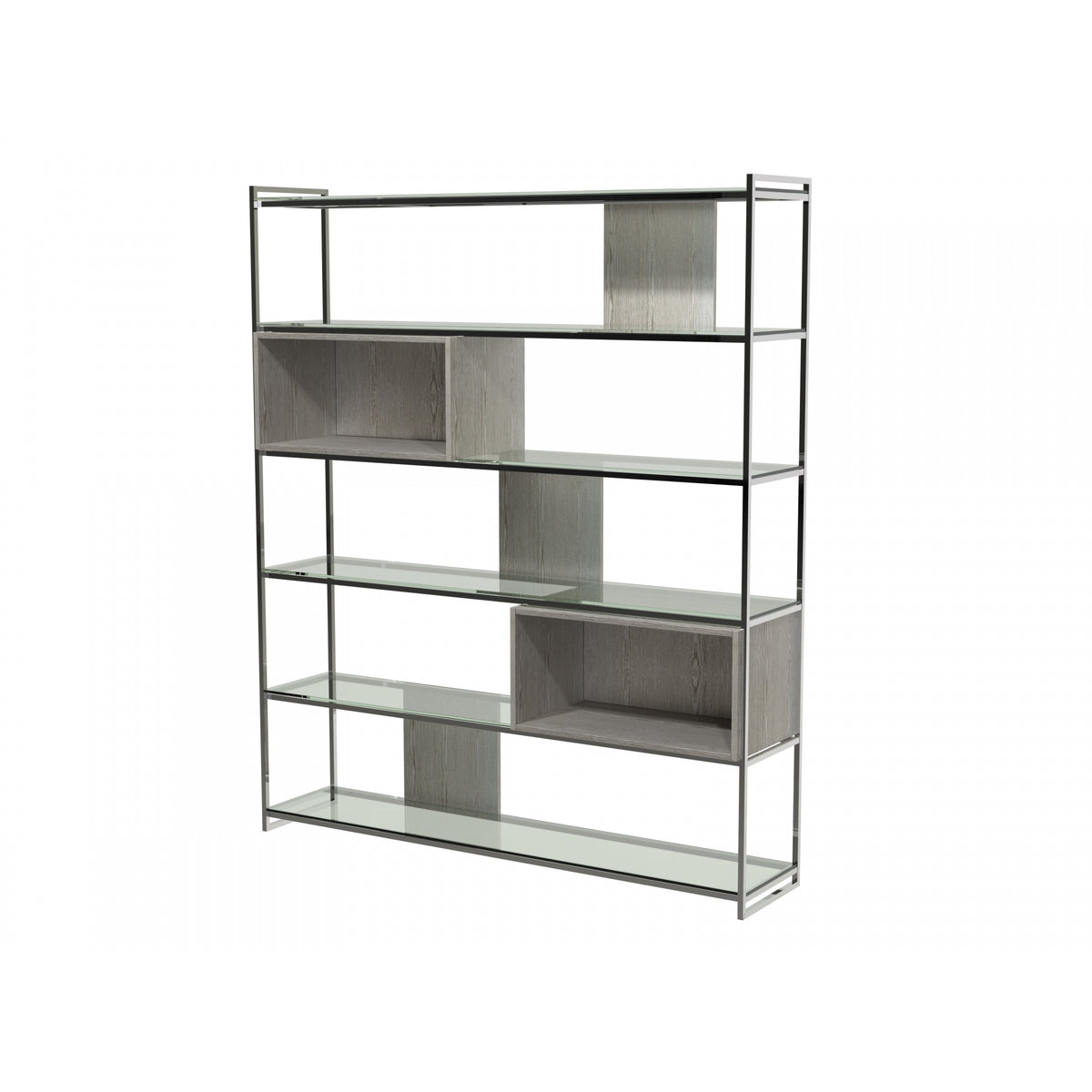 Luxe - High Bookcase In Various Oak Stains And Frame Finishes