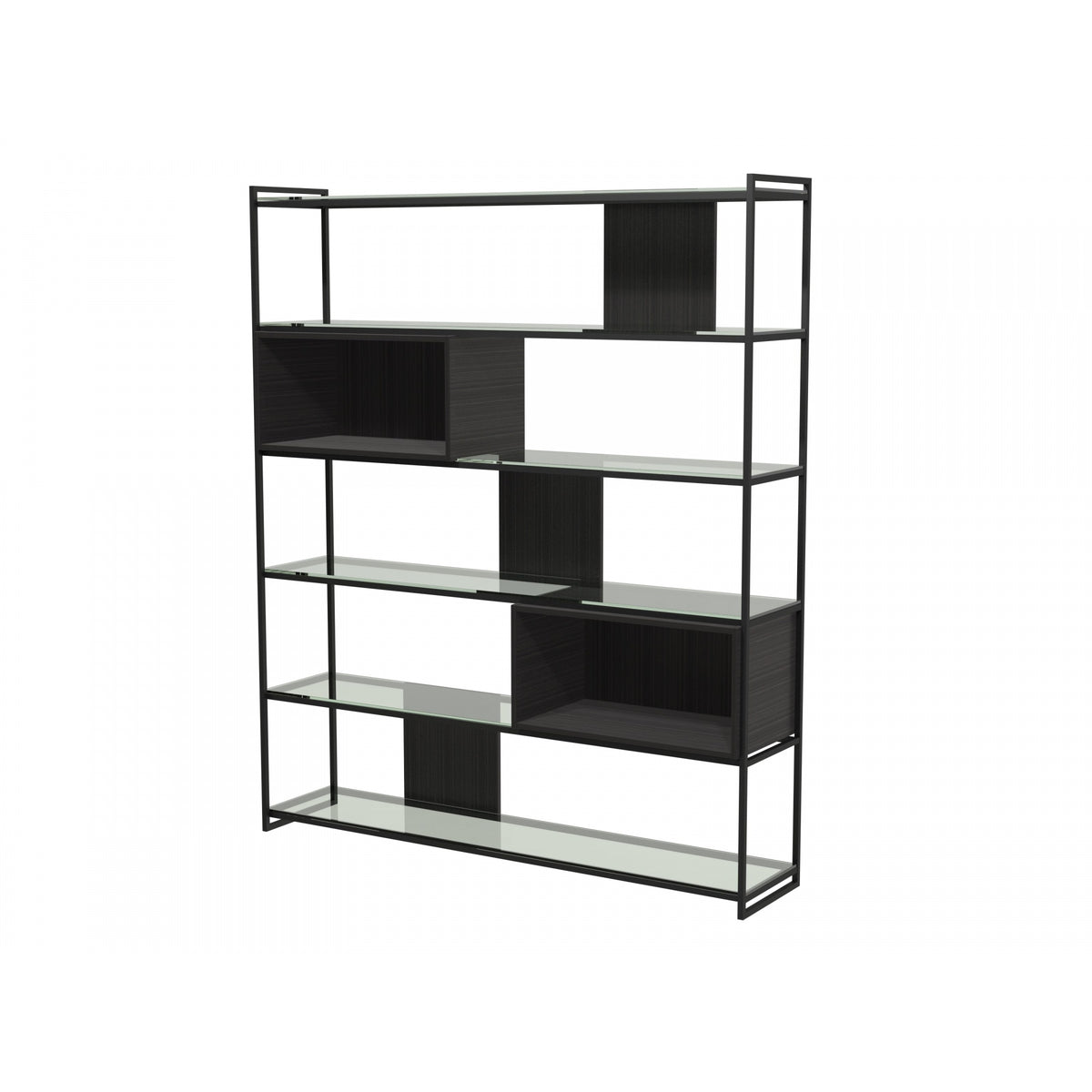 Luxe - High Bookcase In Various Oak Stains And Frame Finishes
