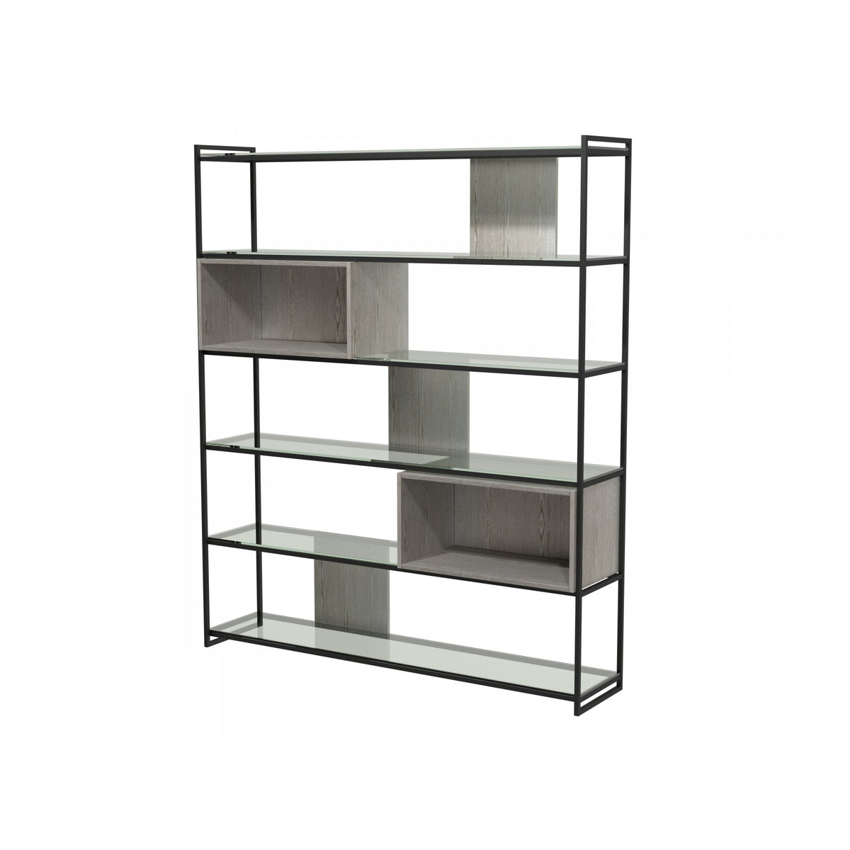 Luxe - High Bookcase In Various Oak Stains And Frame Finishes