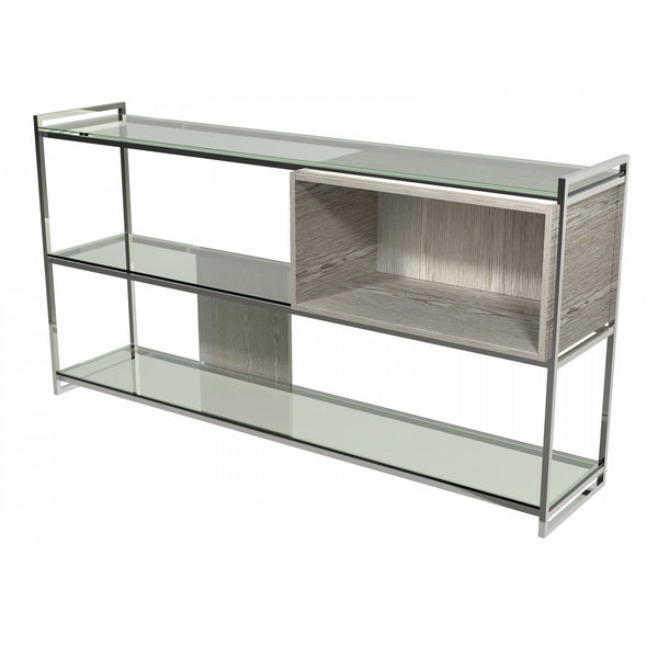 Luxe - Low Bookcase In Various Oak Stains And Frame Finishes