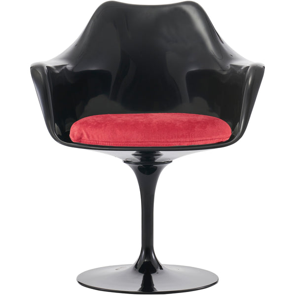 Black and Luxurious Raspberry Red Chelsea Armchair