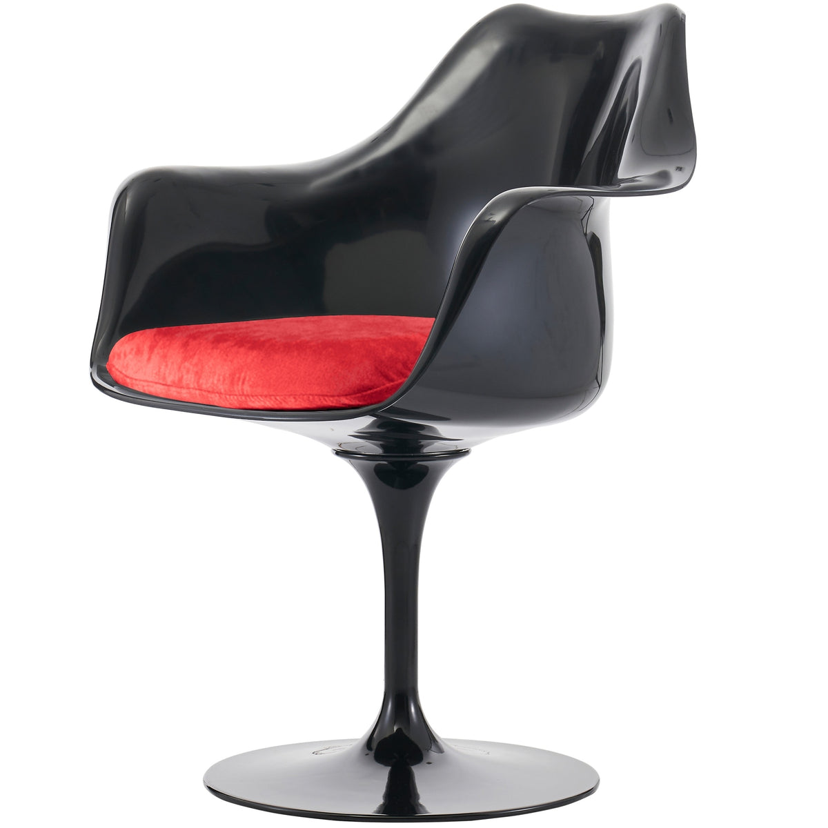 Black and Luxurious Red Chelsea Armchair