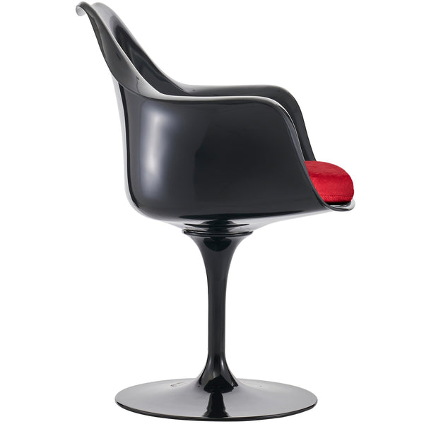 Black and Luxurious Red Chelsea Armchair