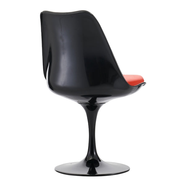 Black and Red PU Chelsea Side Chair